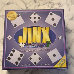 NIB JINX Family Edition Board Game - Purple